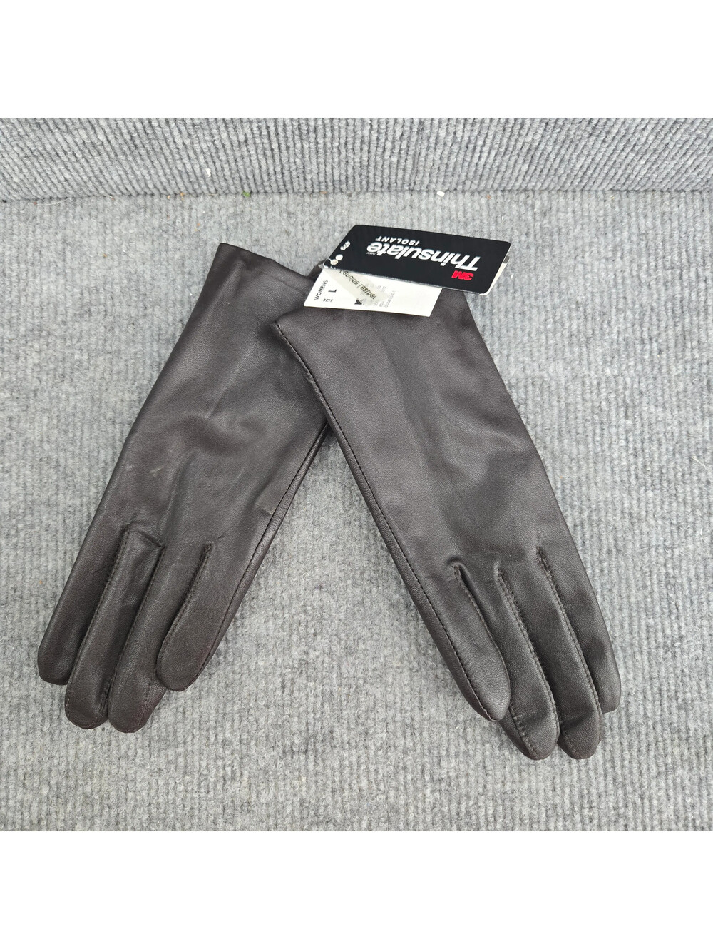 3M Thinsulate Insulation Women's Leather Gloves Lined Black Jaclyn Smith